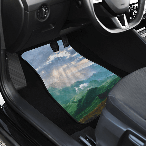 Car Floor Mats Sky Landscape Driver Side